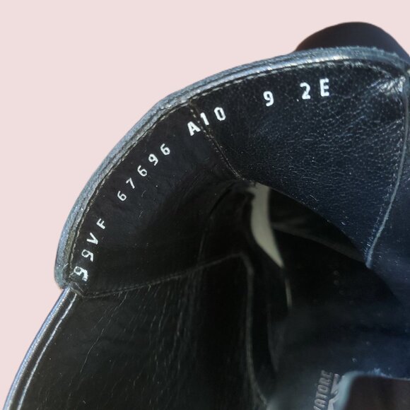 ❗🅂🄾🄻🄳❗Salvatore Ferragamo Men's Black Leather Zip Boots Size 9EE - Picture 9 of 10